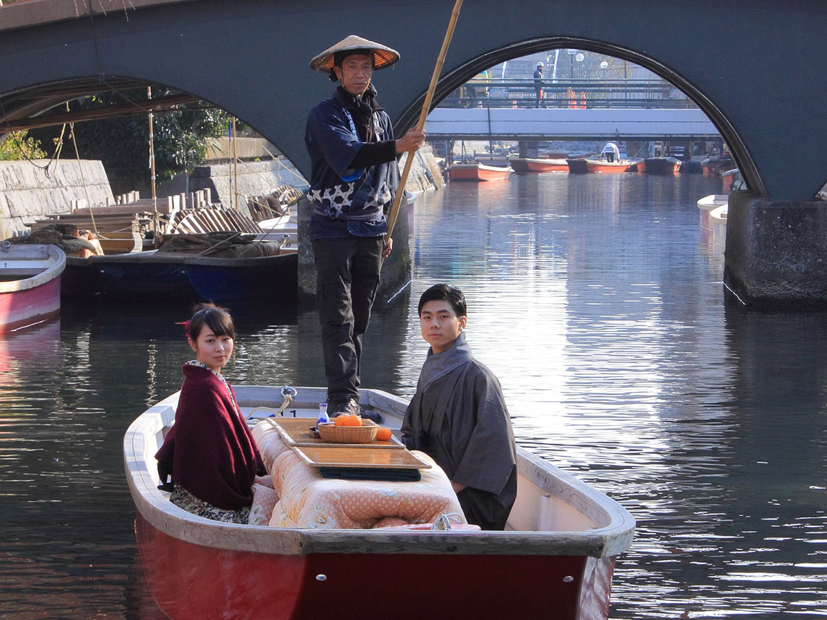 riverboat ride in yanagawa river cruise